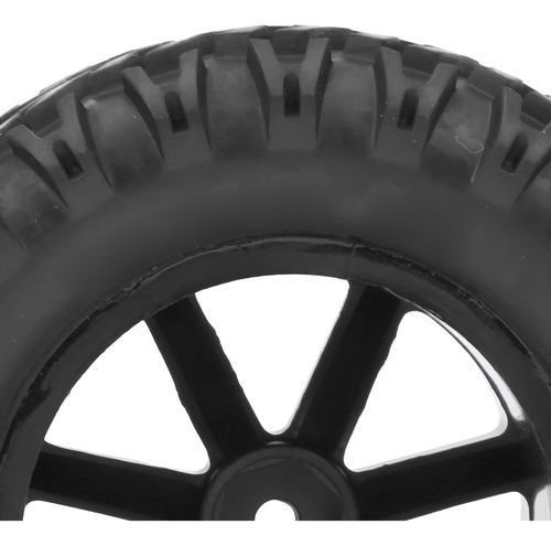 4 Peças De Pneus Rc Wheels Com 7 Peças De Raios Para 1/10 De