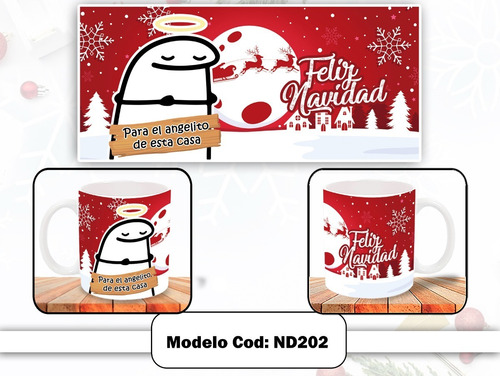 Taza Personalizada - Navidad - Angelito De Esta Casa - Nd202