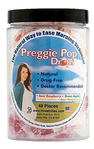 Preggie Pop Drops: Alivio Náuseas Embarazo.