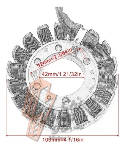 Estator Para Yamaha Xv250 Vento Colt 250 V-thunder 250