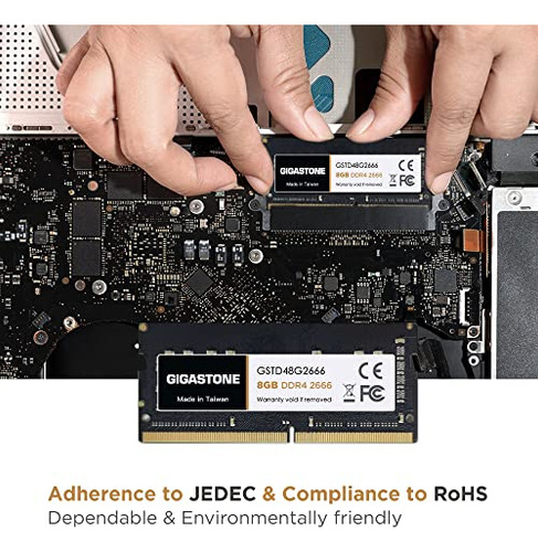 Ordenador Portátil Ram Gigastone De 8 Gb, Ddr4, 266 Mhz, Cl1