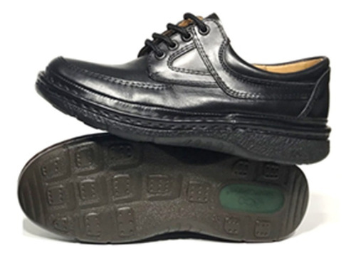 Náutico Hombre Zapato Confort Febo Cuero  - Negro Marron