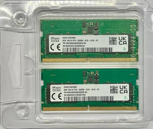 Memoria Ram Sodimm Notebook Sk Hynix Ddr5 16gb (2x8gb) 5600