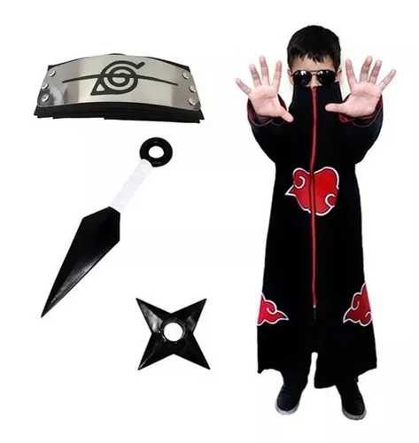 Japonês Anime Ninja Cosplay Anel para Homens e Mulheres, Akatsuki