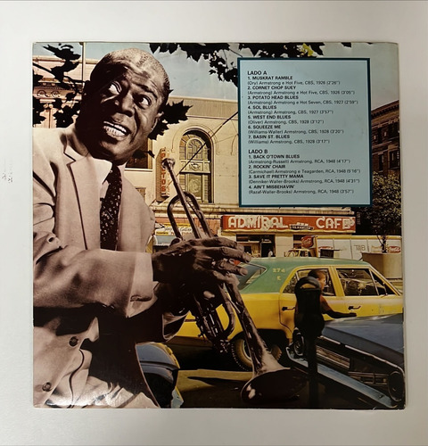Louis Armstrong A Pers.do Jazz + Biobgrafia Lp In Brasil (Usado)
