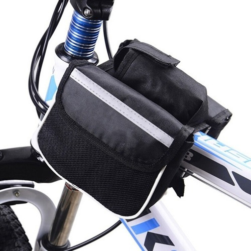 Alforja Bolso Impermeable De Bicicleta Para Cuadro Bolsillos