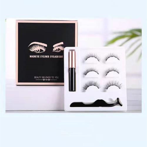 X Set De Delineador De Ojos Magnético Para Pestañas, Con