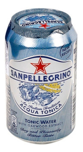 Imagen 1 de 7 de Lata Agua Tonica San Pellegrino X330cc Italiana