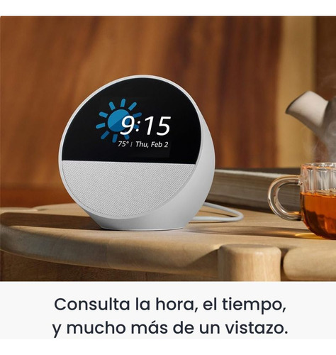 Amazon Echo Spot Última Generación 2024 Alexa Color Blanco