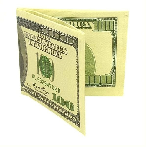 Carteira 100 Dolares  Guardar Notas Cédulas Dinheiro