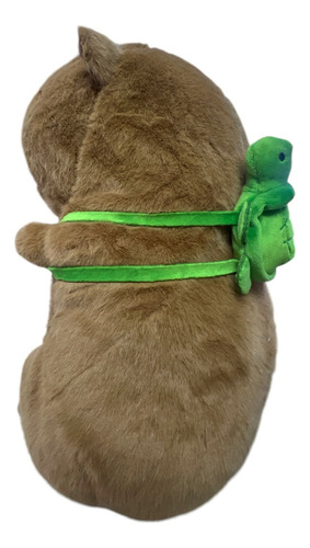 Peluche Capibara Con Accesorio Único 32 Cm Para Regalar ++ Capibara Con Tortuga