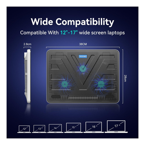 Almohadilla De Enfriamiento De La Computadora Portátil Slim
