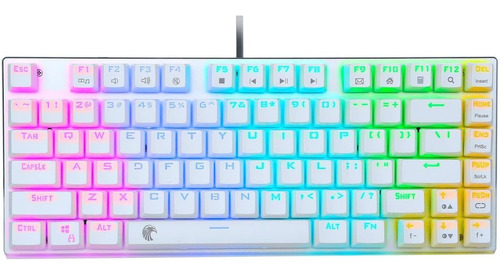 Teclado Mecanico 60% Rgb Huo Ji Z-88 Brown Switches Blanco