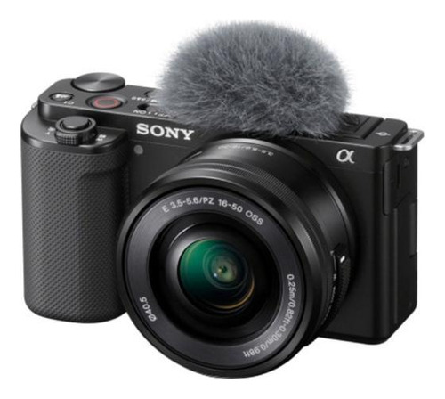 Câmera Sony Zv-e10 Mirrorless Kit Com Lente 16-50mm (preta)