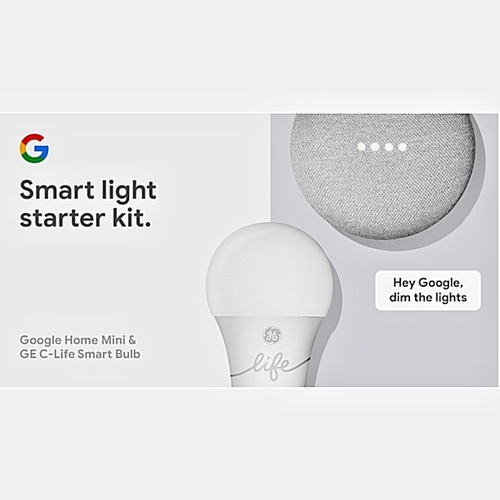 Imagen 3 de 4 de Kit De Inicio De Google Home Mini Y Bombilla Inteligente