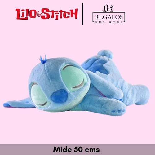 Peluche Stitch Dormido Importado 55 Cm