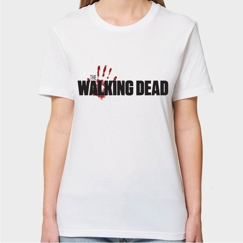 Remera Blanca The Walking Dead