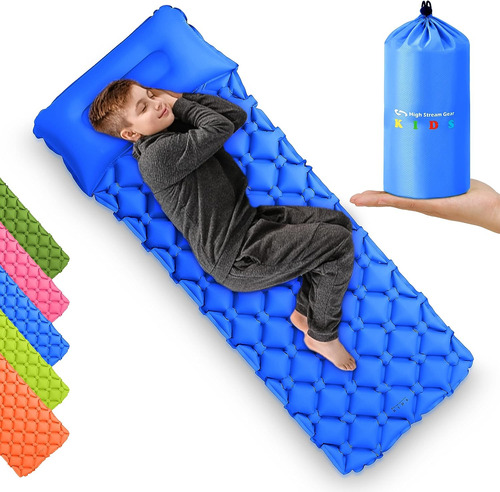 Almohadilla De Dormir Para Niños Para Acampar Con Almohada, 