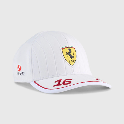 Gorra Charles Leclerc Blanca Miami Gp 2025 Blanco Adulto Lisa