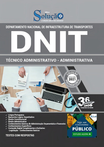 Apostila Concurso Dnit 2021 Téc. Administrativo 452 Págs