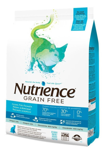 Alimento Nutrience Grain Free Cat Pescado 2,5 Kg