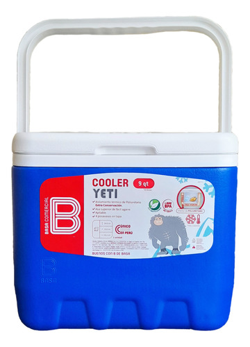 Basa Cooler Yeti 9 Qt Azul