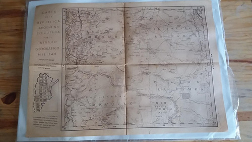 Mapa Inst.geog.militar Diario La Prensa 29 Diciembre 1932