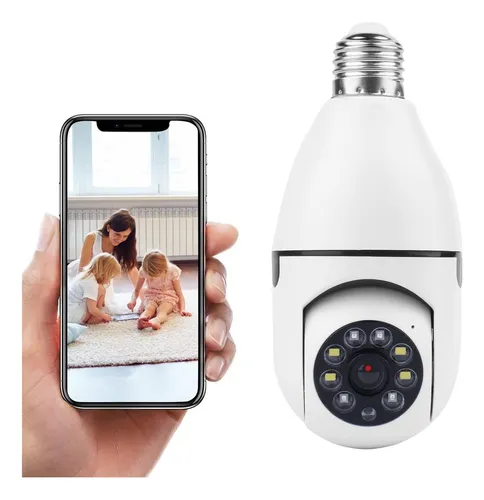 Cámara De Seguridad Wifi 1080p Con Lámpara Y Visión Nocturna Giro De 360 Para Mayor Cobertura De Alta Calidad Everest