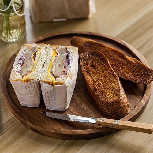 Bandeja De Madera Cristalina V6, Bandeja De Madera Para Serv