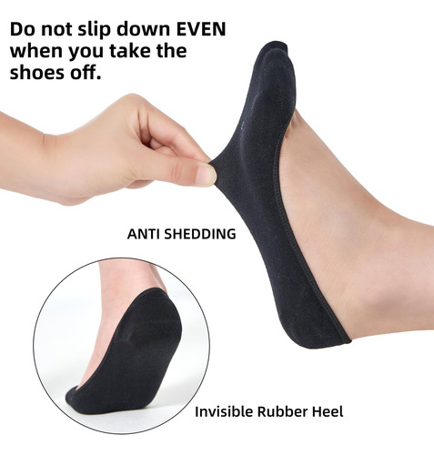 Calcetines Invisibles Para Mujer, 8 Pares,