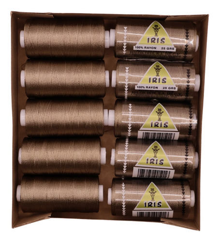 Caja Seda Amarilla Hilosiris (caja Con 10 Tubos De 25gr C/u) 108