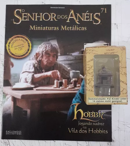Hobbit jogando Xadrez - The Lord of the Rings - Eaglemoss - Sem