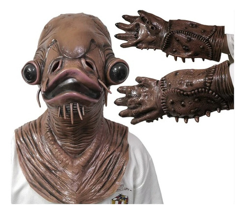 Máscara Almirante Ackbar Star Wars Con Manos, Ideal Cosplay