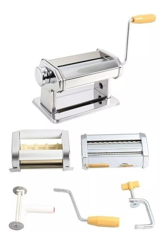 Maquina Para Hacer Pasta + Ravioles+ Amasador 3 En 1
