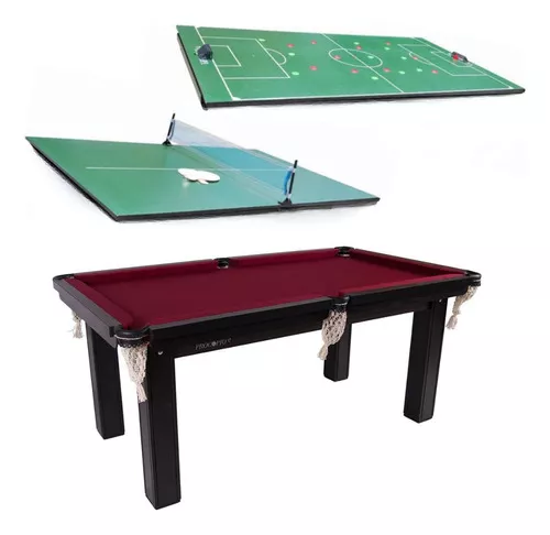 Mesa Multijogos 3 Em 1 Ping Pong Bilhar E Air Hockey Winmax 