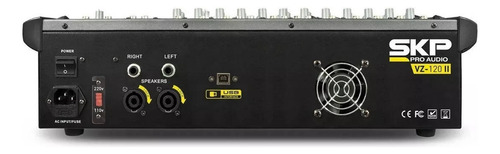 Mesa De Som Amplificada 12 Canais Vz 120-ll 12 Bluetooth 127V/220V