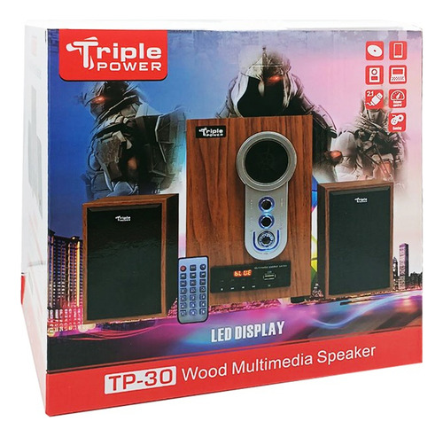 Subwoofer Teatro En Casa Bluetooth Para Pc Laptop Tp-30