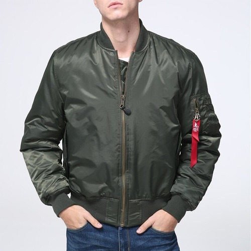 Imagen 3 de 9 de Chaqueta Hombre Bomber Piloto Militar Acolchada Liviana
