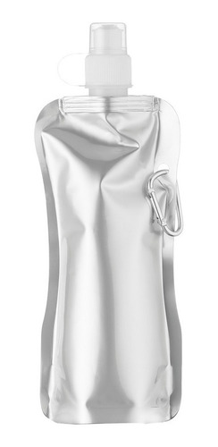 Imagem 4 de 6 de 50 Unidades Squeeze Dobrável Com Mosquetão, 480ml