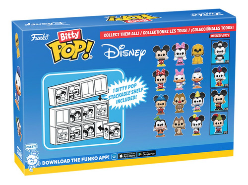 Funko Bitty Pop Disney Goofy, Chip, Minnie Mouse & Mystery