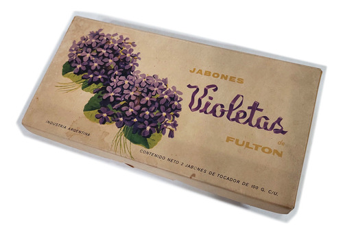Antiguo Jabon De Tocador Violetas De Fulton Set X2 100gr C/u