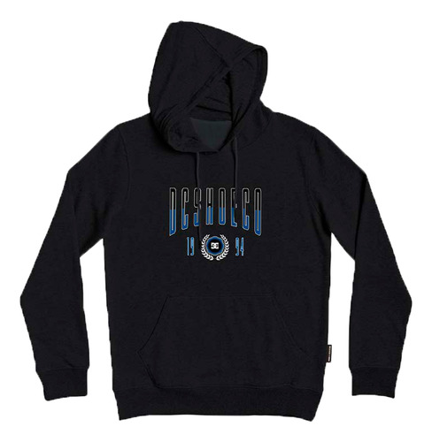 Buzo Canguro Dc Lifestyle Hombre Dropout Negro-azul Ras