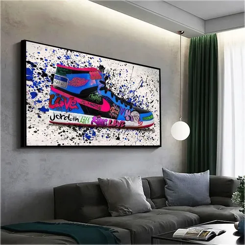Quadro C/ Moldura Tenis Nike Maicon Jordan | Parcelamento sem juros
