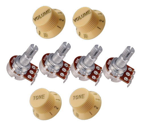 4 Piezas De Plástico Perilla De De Guitarra Perilla De
