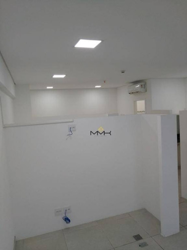 Imagem 7 de 11 de Sala Comercial Para Locação - The Blue Officemall - 52m² Com Banheiro Privativo, Copa, 3 Salas E 1 Vaga De Garagem - Sa0149