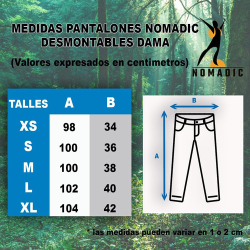 Pantalon Trekking Nomadic Mujer Desmontable Local Palermoº