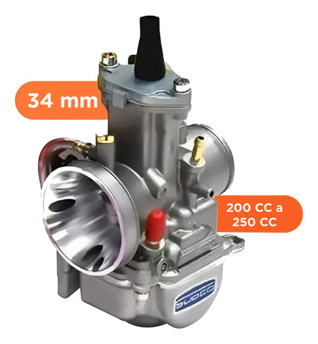 Imagen 1 de 10 de Carburador Keihin Pwk 34mm Cortina Plana Japón