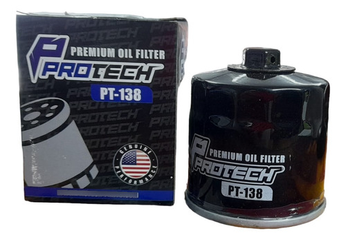 Filtro De Aceite Moto  Protech Pt-138 Con Tuerca Suzuki  