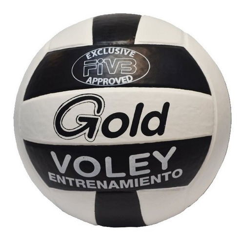 Pelota De Voley Entrenamiento Gold Color Negro