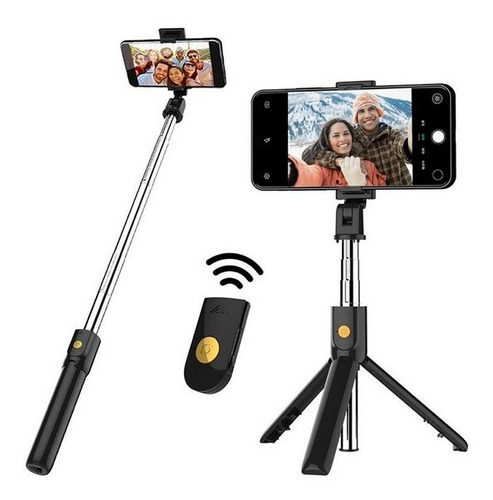 Tripode Palo Selfie Para Celular C/ Control Remoto Bluetooth